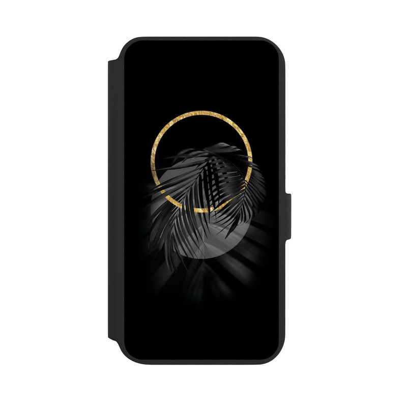 Galaxy S22 + NIVOflip Feuille tropicale noire