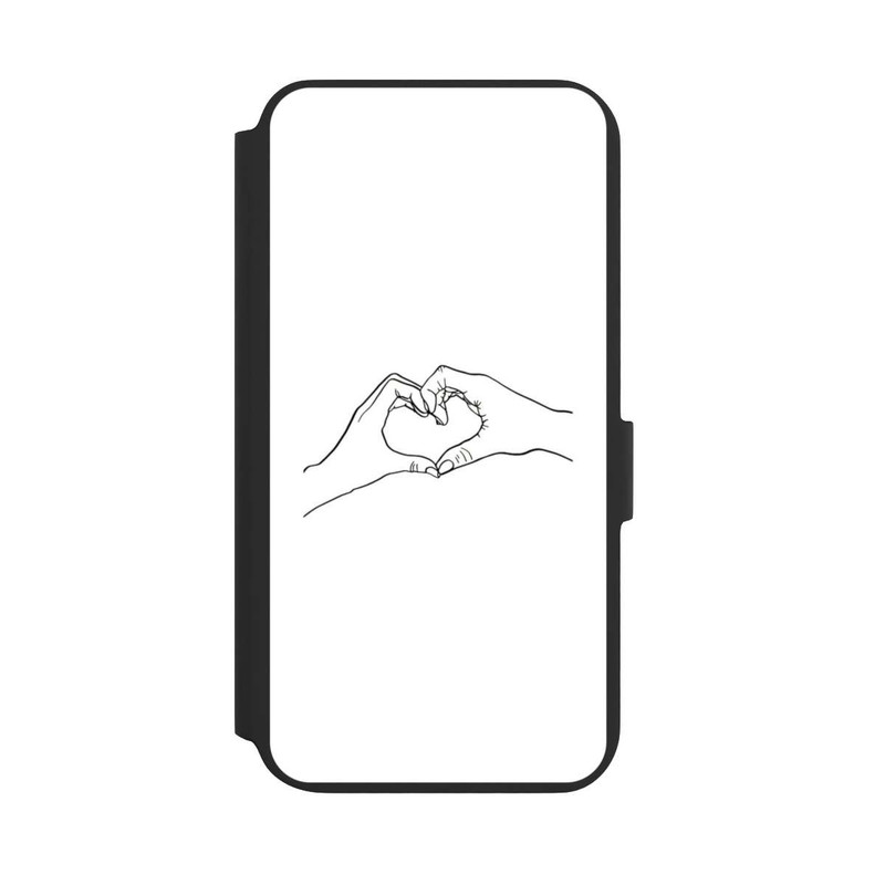 Galaxy S22 + NIVOflip Line Art mains d'amour