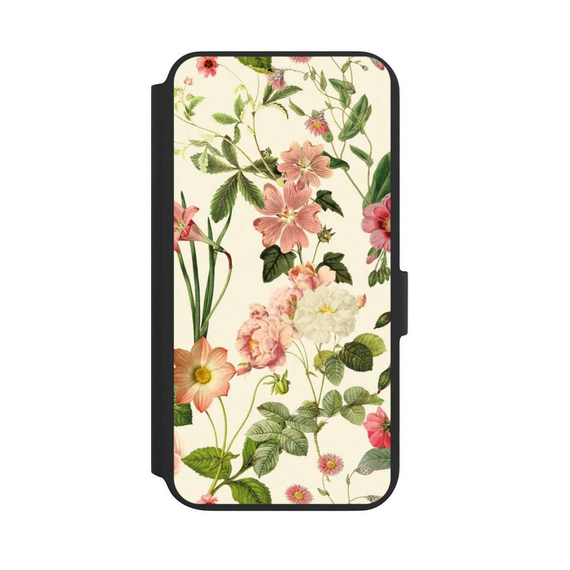 Galaxy S22 + NIVOflip Fleurs sauvages sur jaune clair