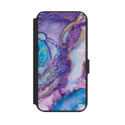 Samsung Galaxy S22+ NIVOflip Purple und Blue Swirl Ink