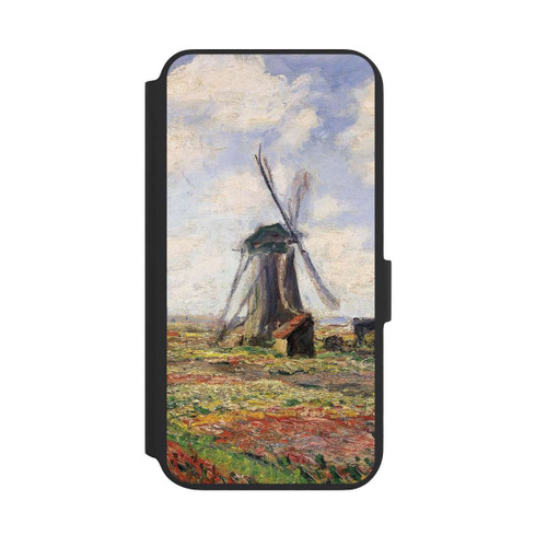 Samsung Galaxy S22+ NIVOflip Tulpenfelder mit der Rijnsburger Windmühle von Claude Monet