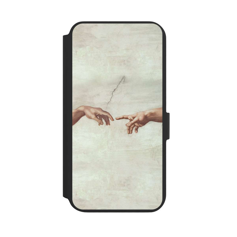 Galaxy S22 + NIVOflip Die Hände von Gott und Adam von Michelangelo Buonarroti