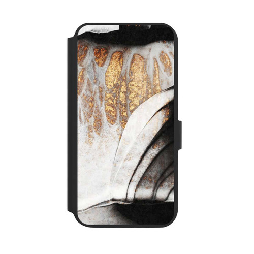 Samsung Galaxy S22+ NIVOflip Schwarze und goldene Adern