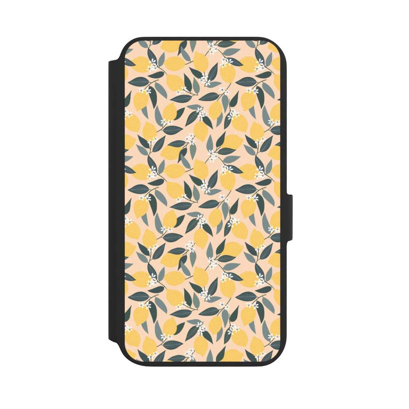 Galaxy S22 + NIVOflip Rosa Zitronen-Muster