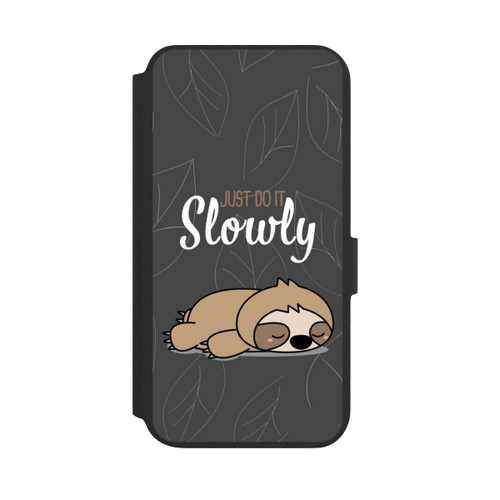 Samsung Galaxy S22+ NIVOflip Just Do It Slowly Sloth Grey