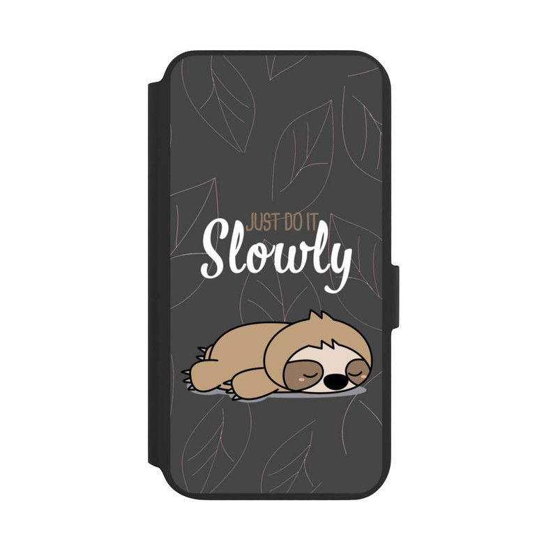Galaxy S22 + NIVOflip Just Do It Slowly Sloth Grey