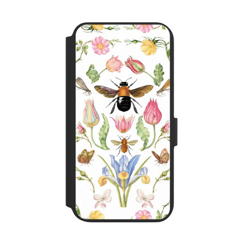 Samsung Galaxy S22+ NIVOflip Wildblumen mit Biene weiß