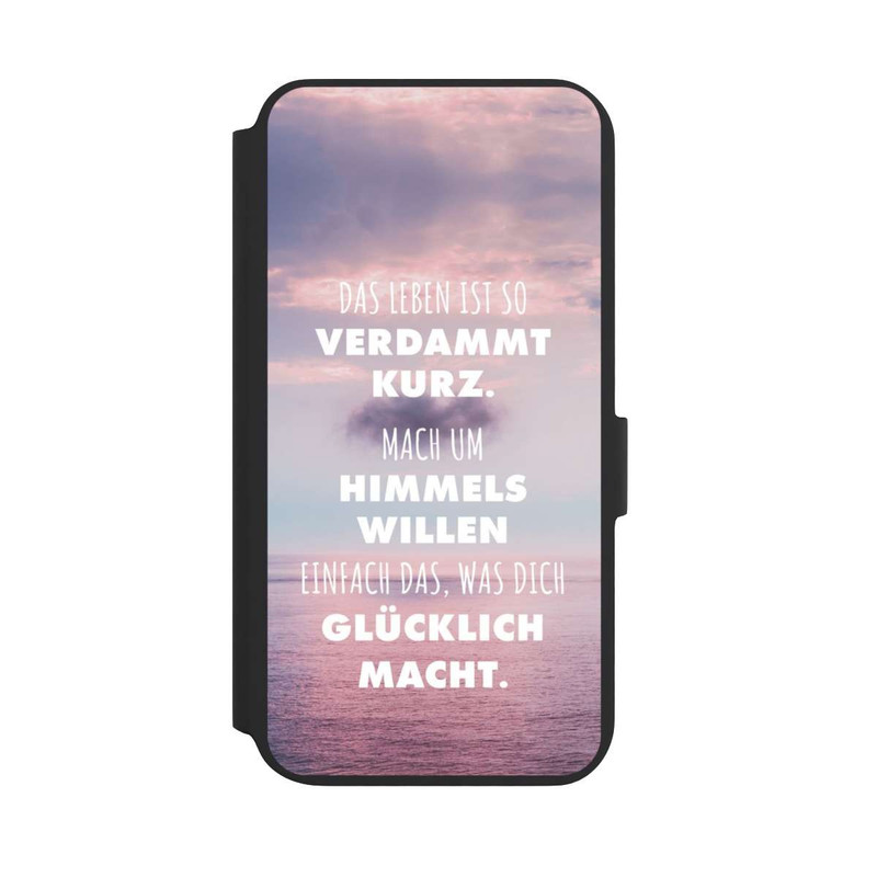 Galaxy S22 + NIVOflip Das Leben Ist So Verdammt Kurz