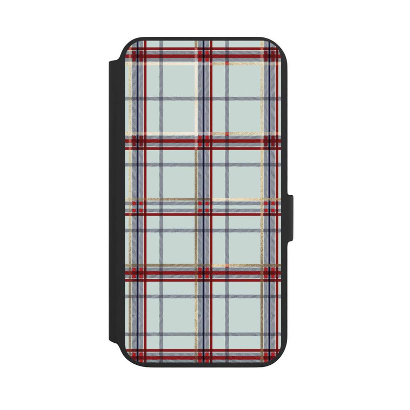Galaxy S22 + NIVOflip Tartan Blau