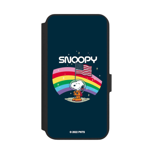 Samsung Galaxy S22+ NIVOflip Snoopy Weltraumreisender Regenbogen