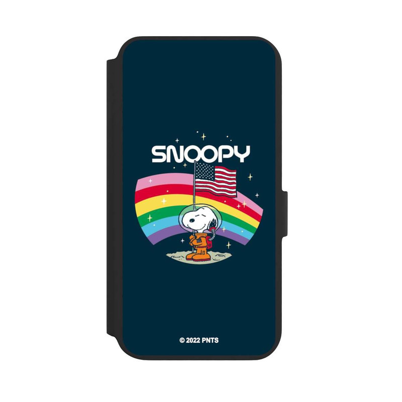Galaxy S22 + NIVOflip Snoopy Weltraumreisender Regenbogen