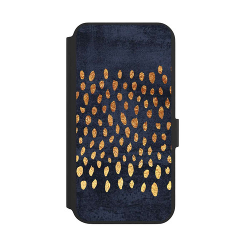 Samsung Galaxy S22+ NIVOflip Muster Gold und Marine
