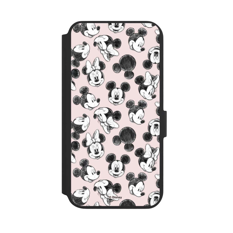 Galaxy S22 + NIVOflip Minnie & Mickey Viele Gesichter Pink