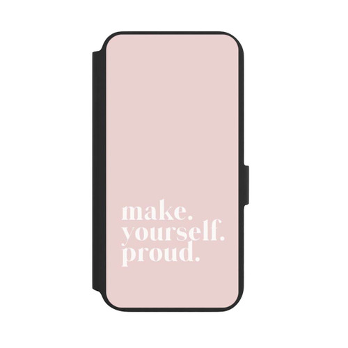 Samsung Galaxy S22+ NIVOflip Make Yourself Proud Zitat - Altrosa