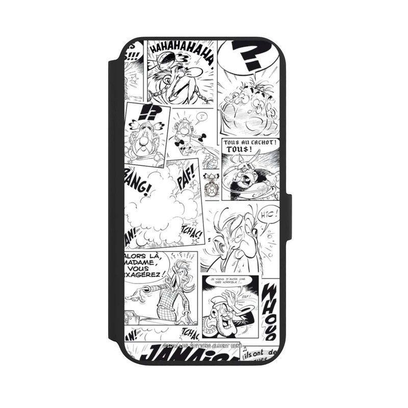 Galaxy S22 + NIVOflip Asterix Comic Schwarz und Weiß