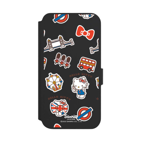 Samsung Galaxy S22+ NIVOflip Hello Kitty Londoner Abzeichen Transparent