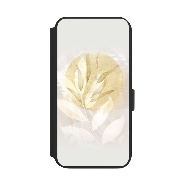 Galaxy S22 + NIVOflip Boho Gold Blumen Kunst