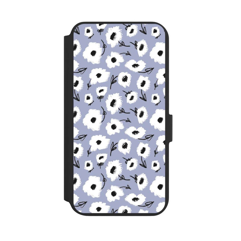 Galaxy S22 + NIVOflip Pattern Fleurs Lilas