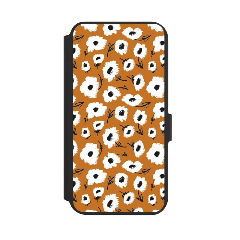 Galaxy S22 + NIVOflip Pattern Fleurs Ocres