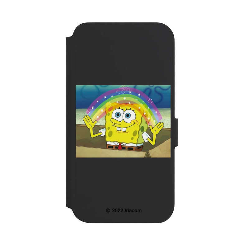 Galaxy S22 + NIVOflip Spongebob - Rainbow Meme transparent