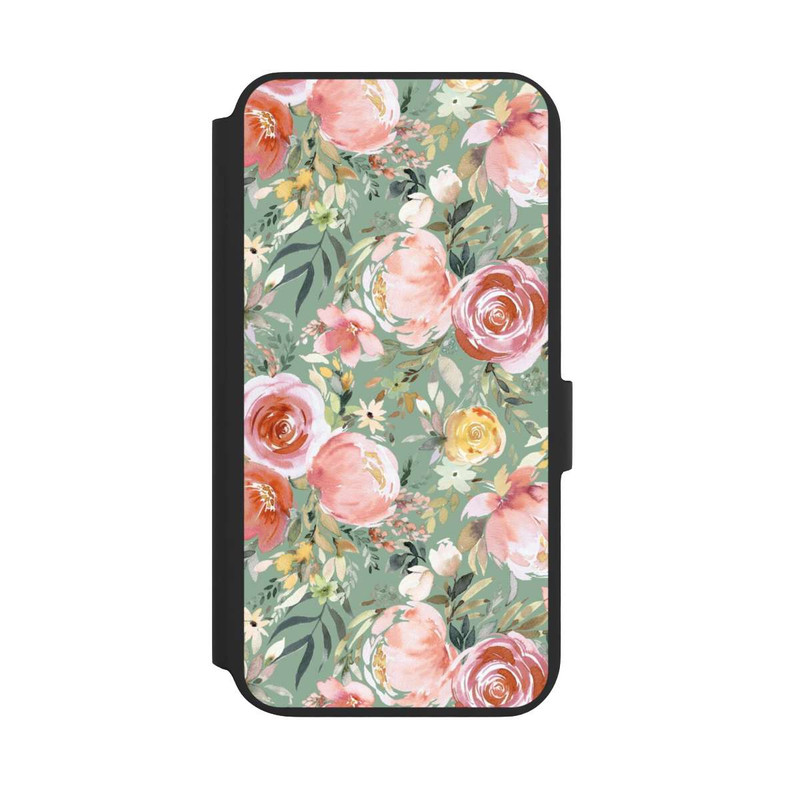 Galaxy S22 + NIVOflip Bouquet de Pivoines Pastelles