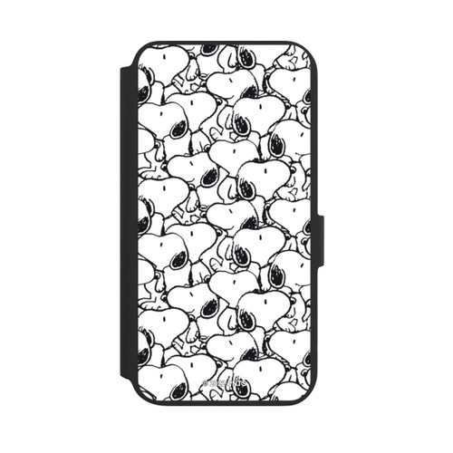 Samsung Galaxy S22+ NIVOflip Snoopy Muster Schwarz und Weiß