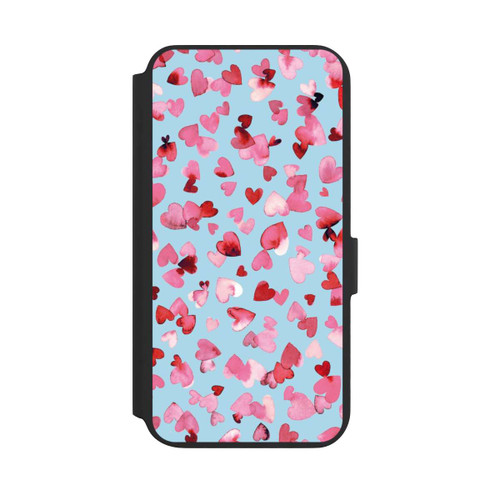 Samsung Galaxy S22+ NIVOflip Valentinstagsherzen in rosa blau