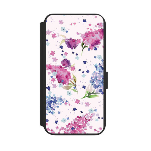 Samsung Galaxy S22+ NIVOflip Hortensias Floraux Lilas Rose