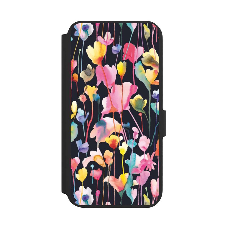 Galaxy S22 + NIVOflip Fleurs sauvages Noir