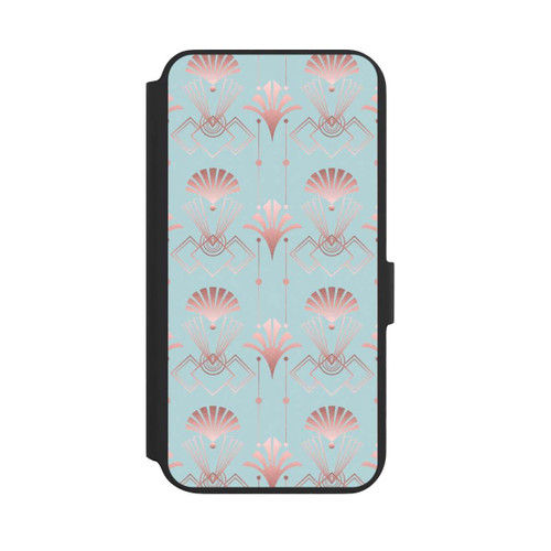 Samsung Galaxy S22+ NIVOflip Art Deco Rose Gold Elegance Blue