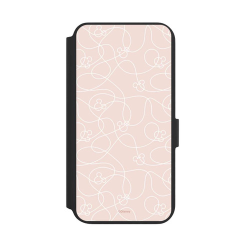 Samsung Galaxy S22+ NIVOflip Micky Line Art Muster Rosa