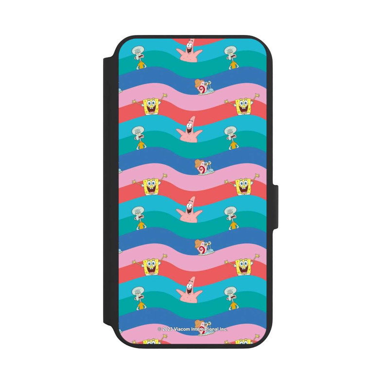 Galaxy S22 + NIVOflip Spongebob Friends Colorful Waves