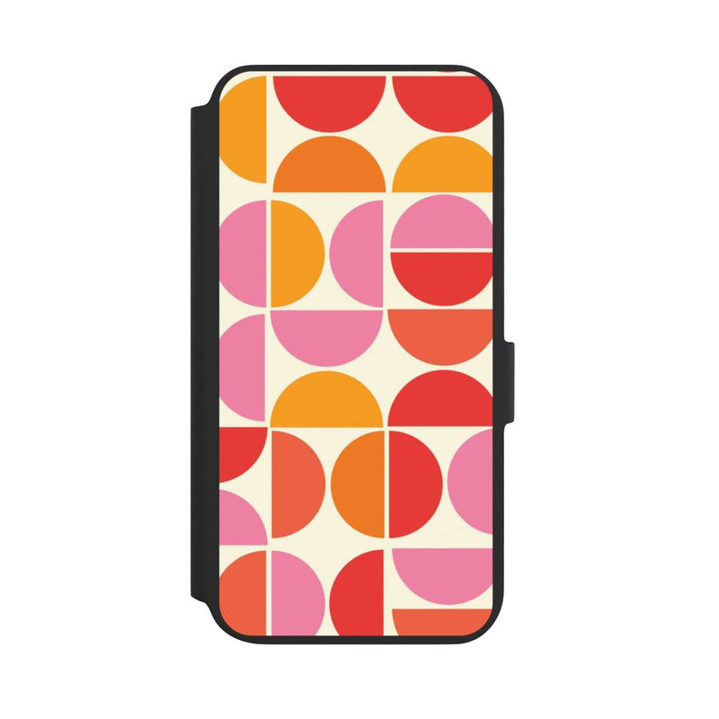 Galaxy S22 + NIVOflip Retro Trend Muster Orange