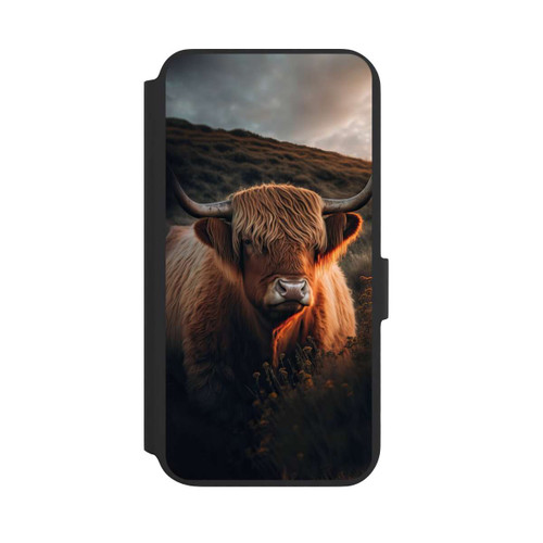 Samsung Galaxy S22+ NIVOflip Vache Highland avec de grandes cornes avec IA