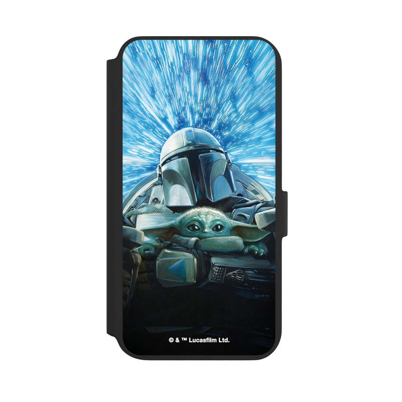 Galaxy S22 + NIVOflip Grogu et Mando Flying Blue