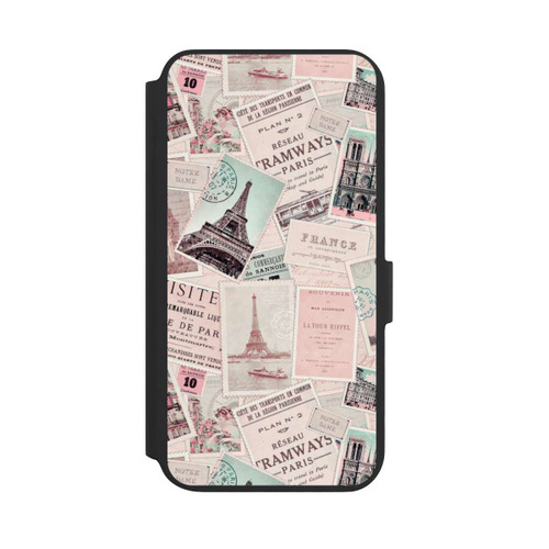 Samsung Galaxy S22+ NIVOflip Vintage Paris Postcards Pattern