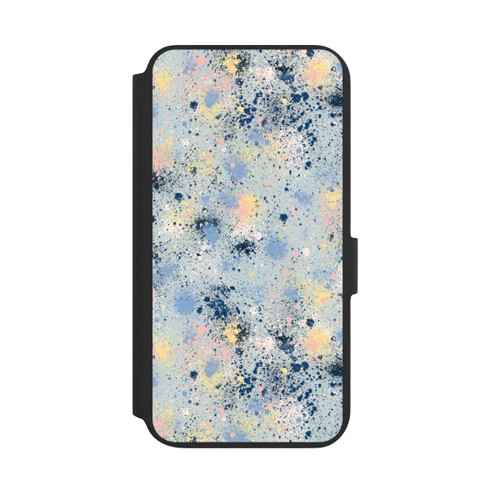 Samsung Galaxy S22+ NIVOflip Tintentropfen Staub Textur Blau