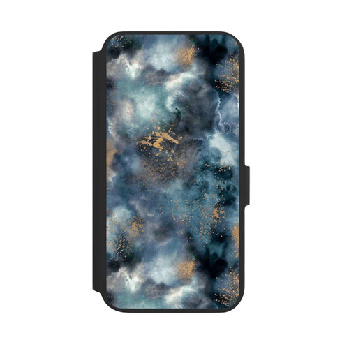 Samsung Galaxy S22+ NIVOflip Smoky Marble Watercolor Navy