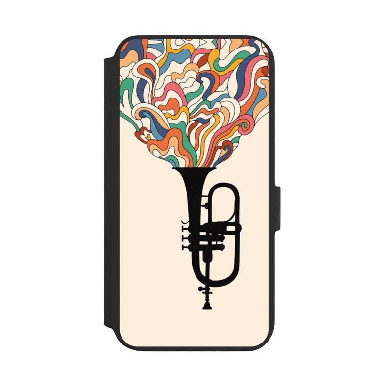 Galaxy S22 + NIVOflip Flügelhorn Jazz bunt