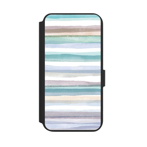 Samsung Galaxy S22+ NIVOflip Pastellfarbene Streifen Blau