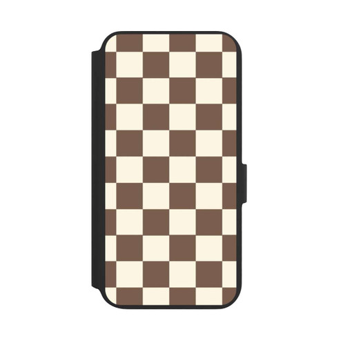 Samsung Galaxy S22+ NIVOflip Checkerboard brown