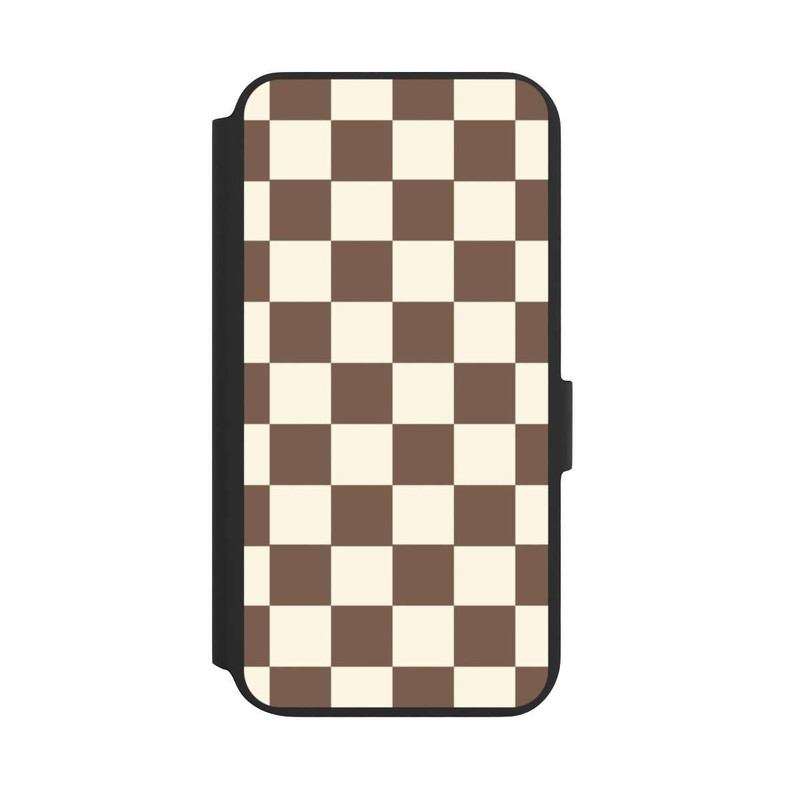 Galaxy S22 + NIVOflip Checkerboard brown