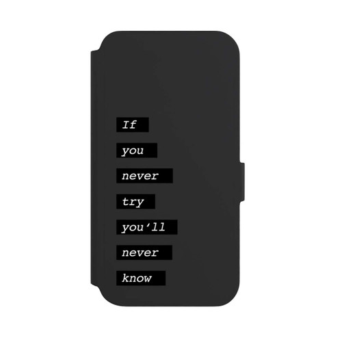 Samsung Galaxy S22+ NIVOflip If You Try Black Transparent