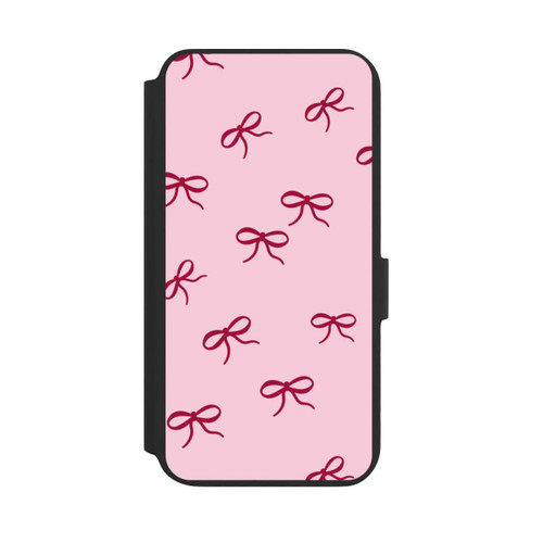 Samsung Galaxy S22+ NIVOflip Schleifen Muster Rot Pink