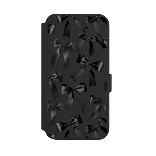 Samsung Galaxy S22+ NIVOflip Schwarze Satinschleifen
