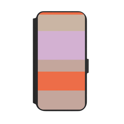 Samsung Galaxy S22+ NIVOflip Moca Lila Orange Stripes