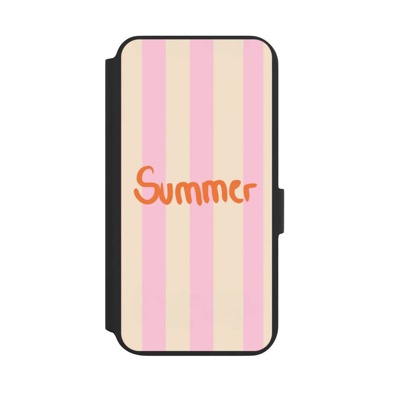 Galaxy S22 + NIVOflip Summer Pink And Orange Stripes