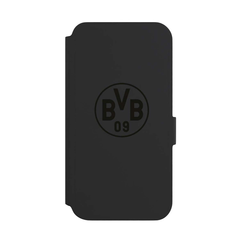 Galaxy S22 + NIVOflip BVB Logo Schwarz Transparent