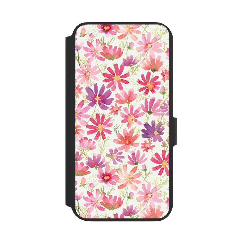 Galaxy S22 + NIVOflip Boho Cosmos Flowers Purple