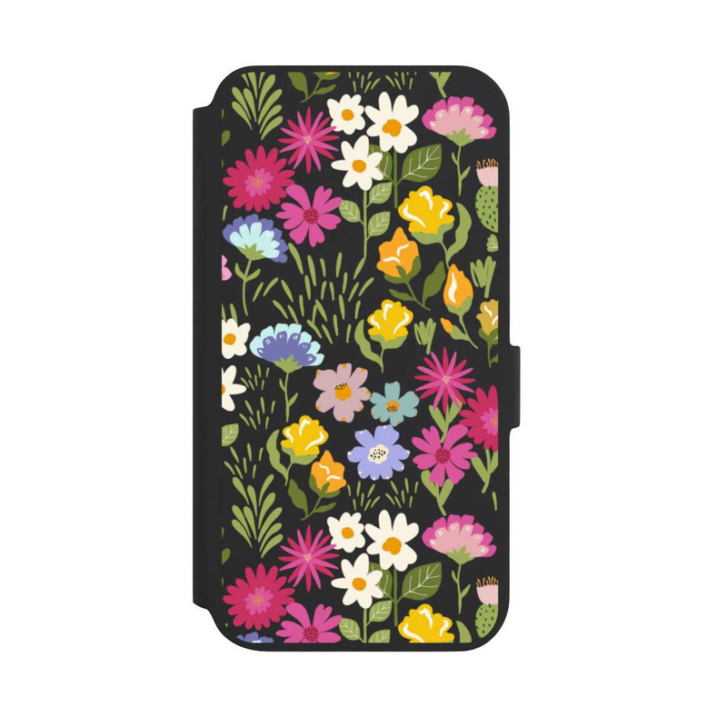 Galaxy S22 + NIVOflip Bunte Sommerblumen Transparent